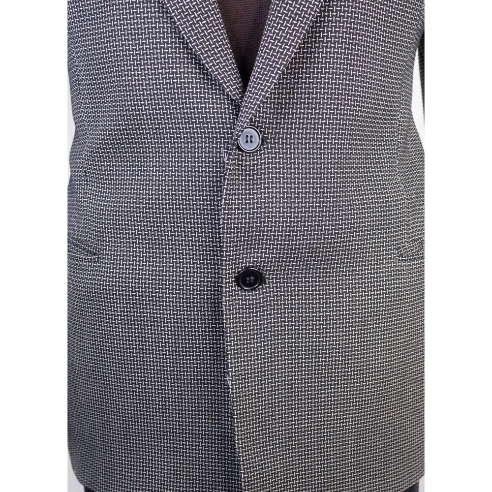 MANI Vintage Sport Coat Jacket Blazer Men Size 42R Textured Two Button WOOL - Picture 3 of 16